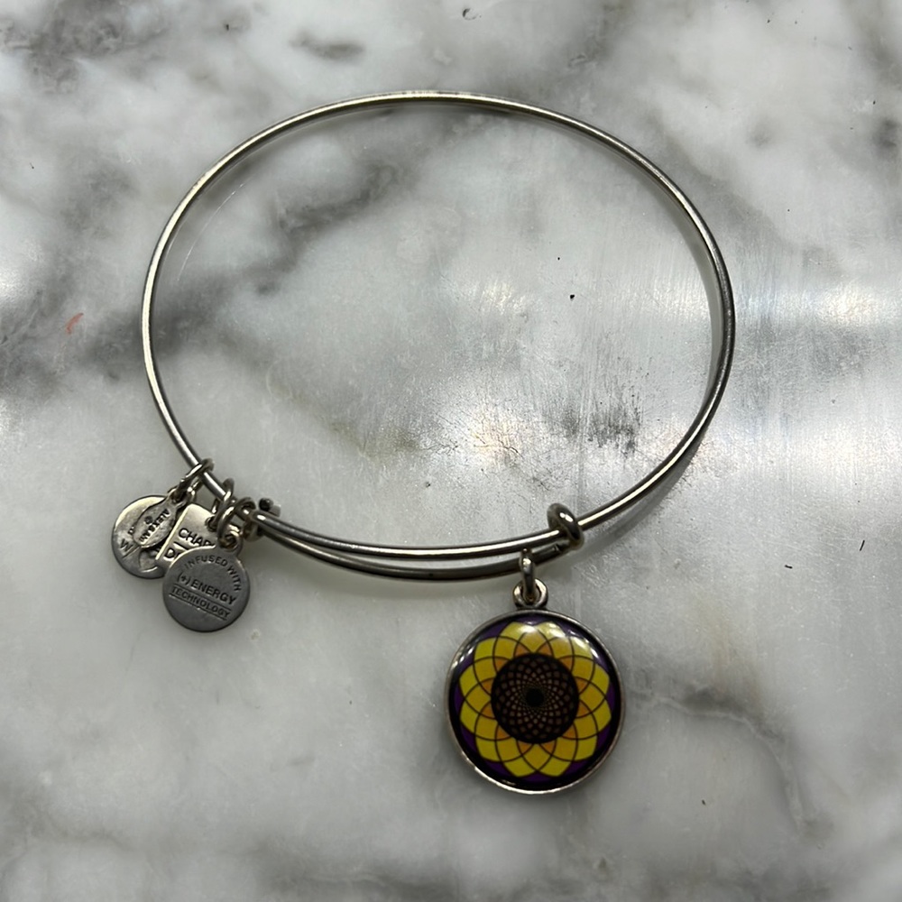 Alex and Ani sunflower bracelet